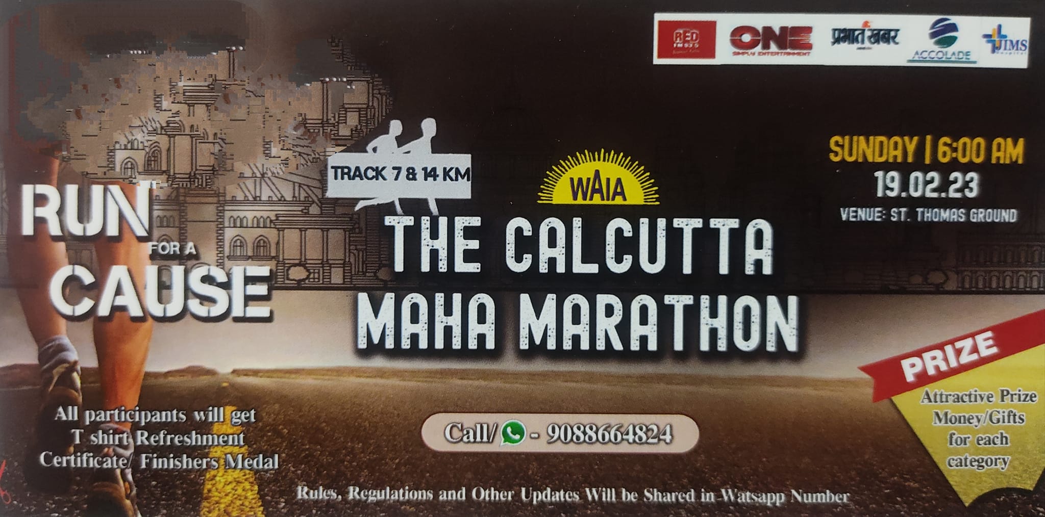 Waia The Calcutta Maha Marathon Run For A Cause