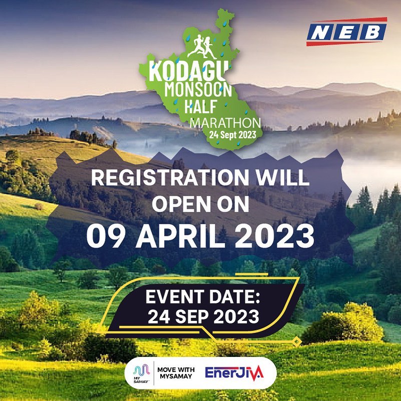 Kodagu Monsoon Half Marathon 2023