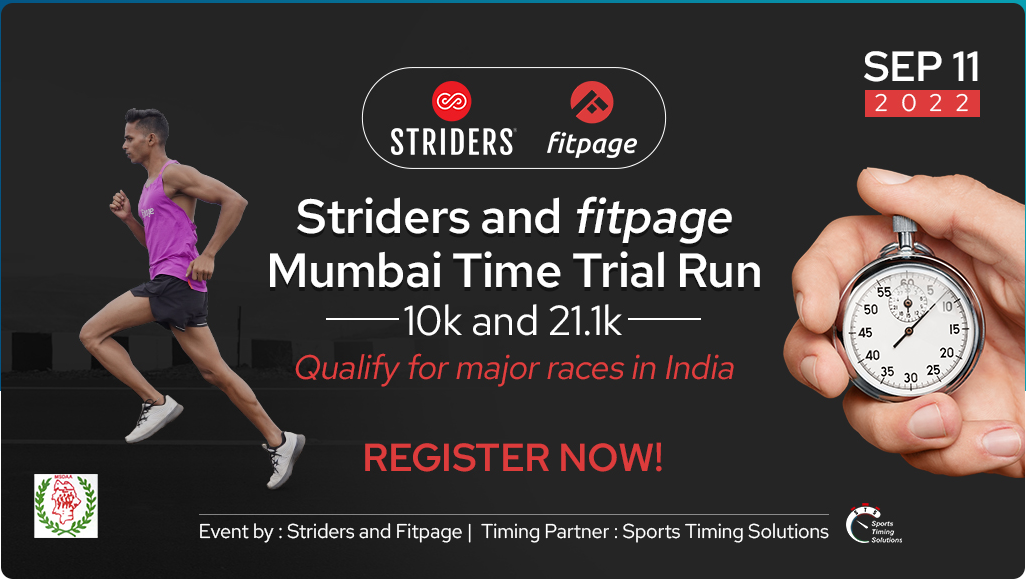 Striders & Fitpage Mumbai  Time Trail Run 2022