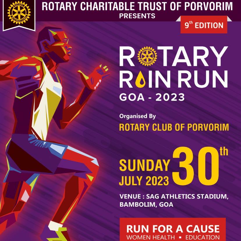 Rotary Rain Run Goa 2023