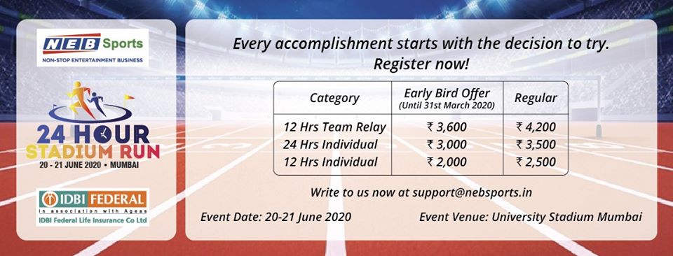 24 Hour Stadium Run - Mumbai 2020