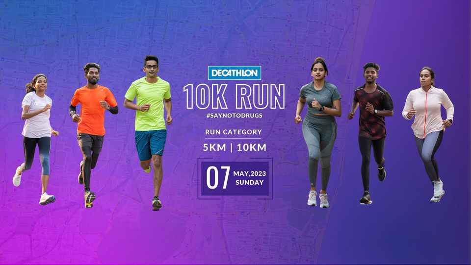 Decathlon 10k Run Chennai #saynotodrugs