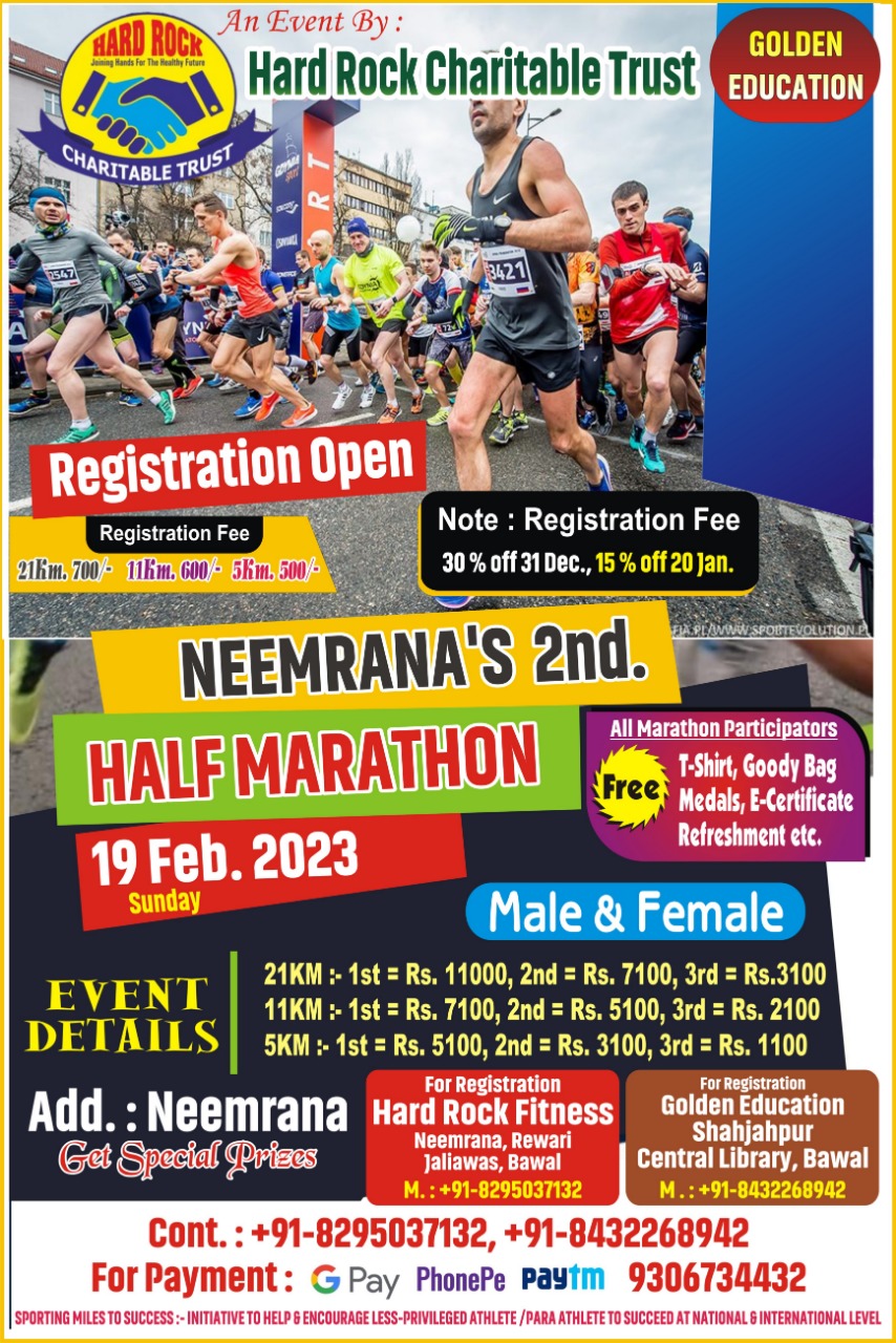 Neemrana's 2nd Half Marathon 2023