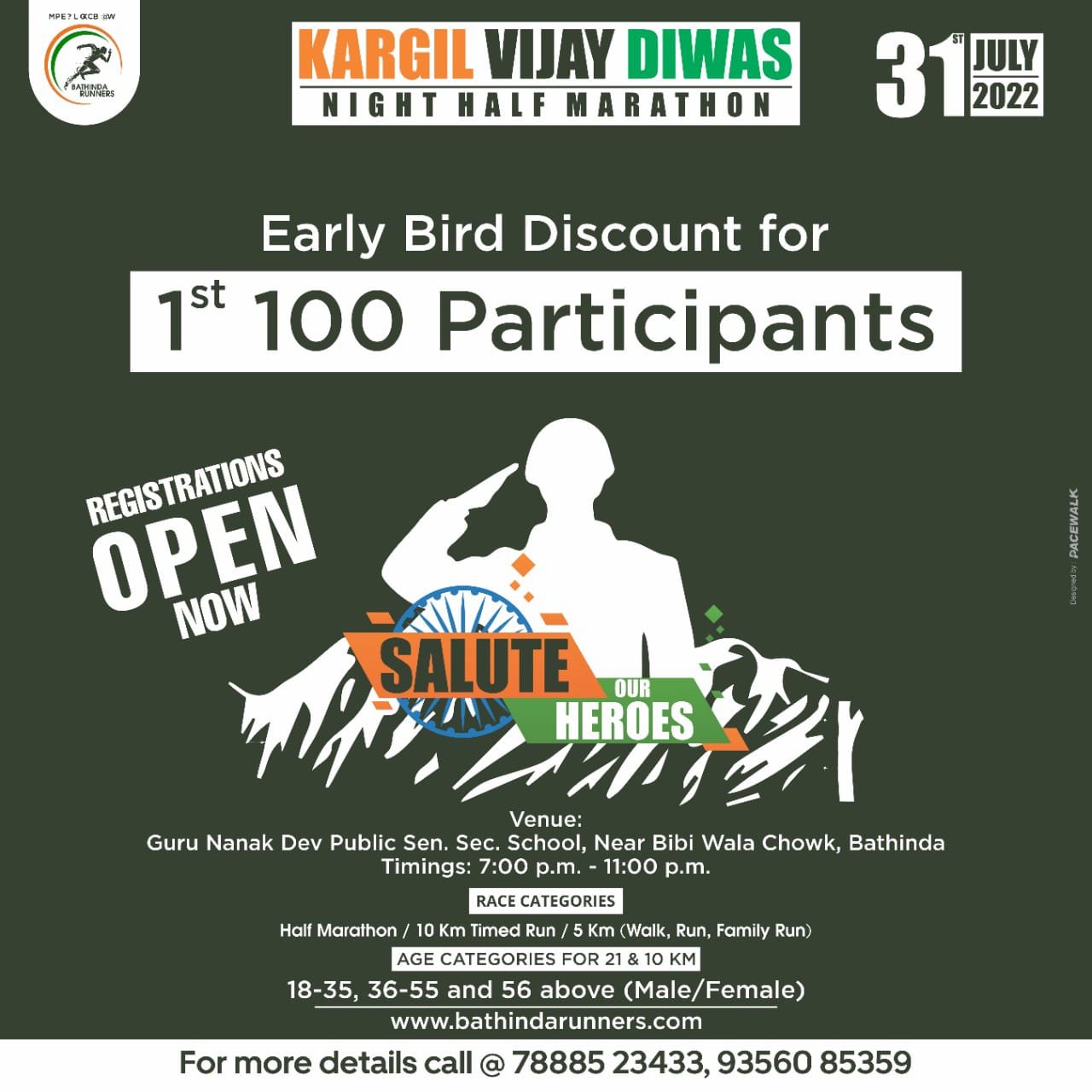 Kargil Vijay Diwas - Night Half Marathon 2022